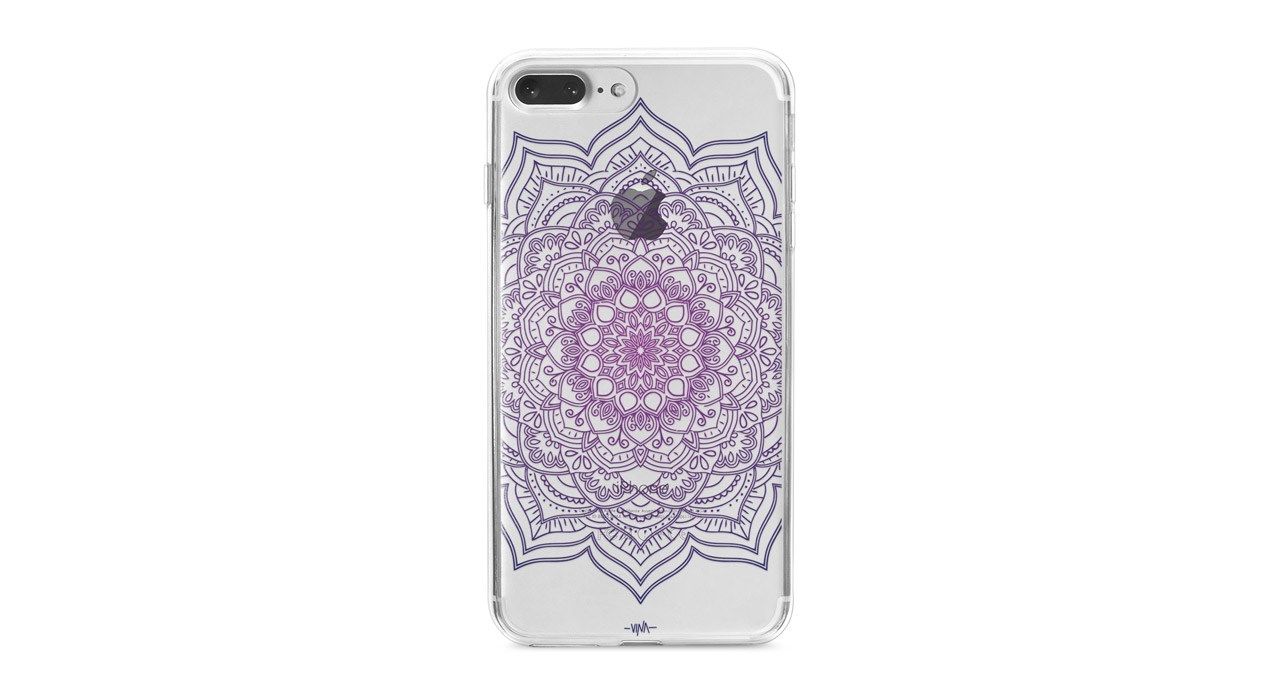 کاور ژله ای مدل Purple flower mandala مناسب برای گوشی موبایل آیفون 7 پلاس و 8 پلاس main 1 1