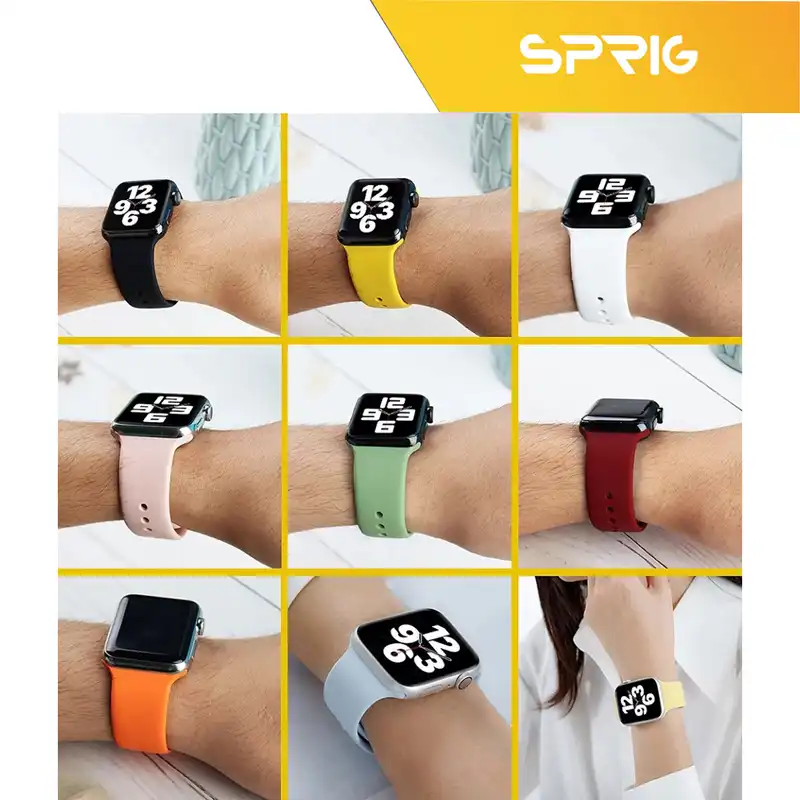 بند اسپریگ مدل Silicon مناسب برای ساعت هوشمند الترا K8 Ultra plus 49mm