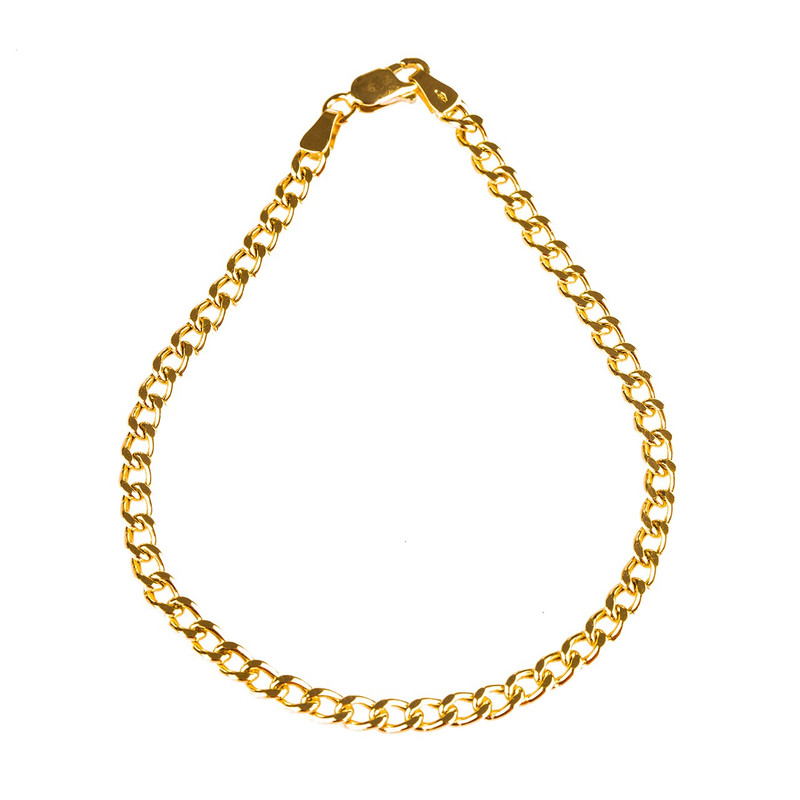 دستبند طلا 18 عیار گالری طلاچی مدل زنجیر ساده