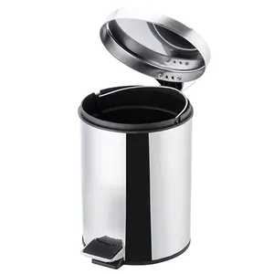 سطل زباله پدالی استیل 8 لیتری کد 276