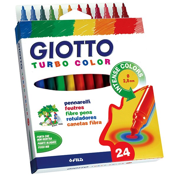 ماژیک رنگ آمیزی جیوتو مدل Turbo Color 24 Colored Painting