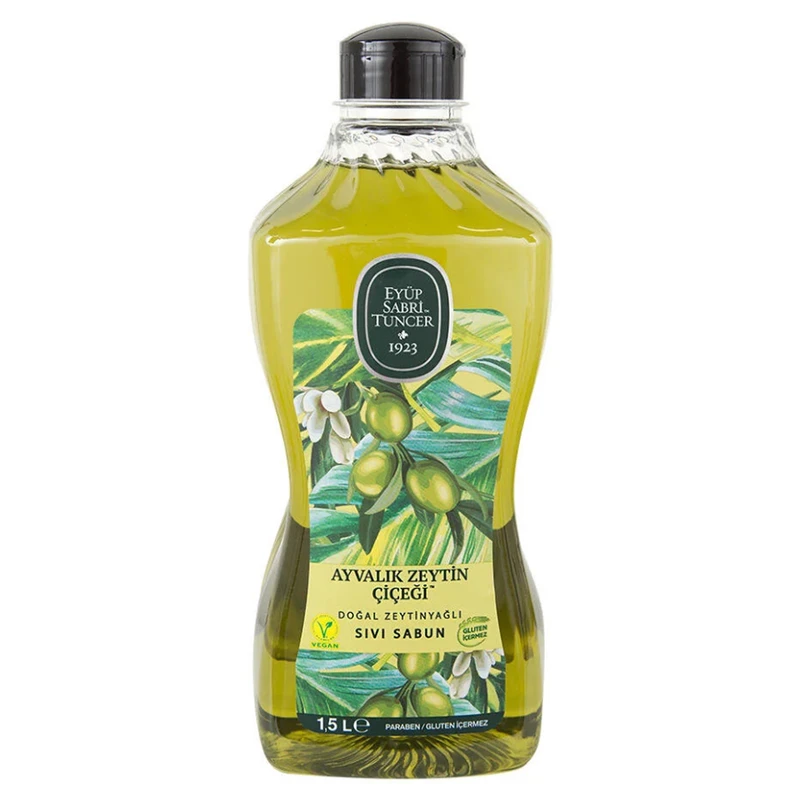 مایع دستشویی ایوب صابری تانچر مدل زیتون حجم 1.5 لیتر