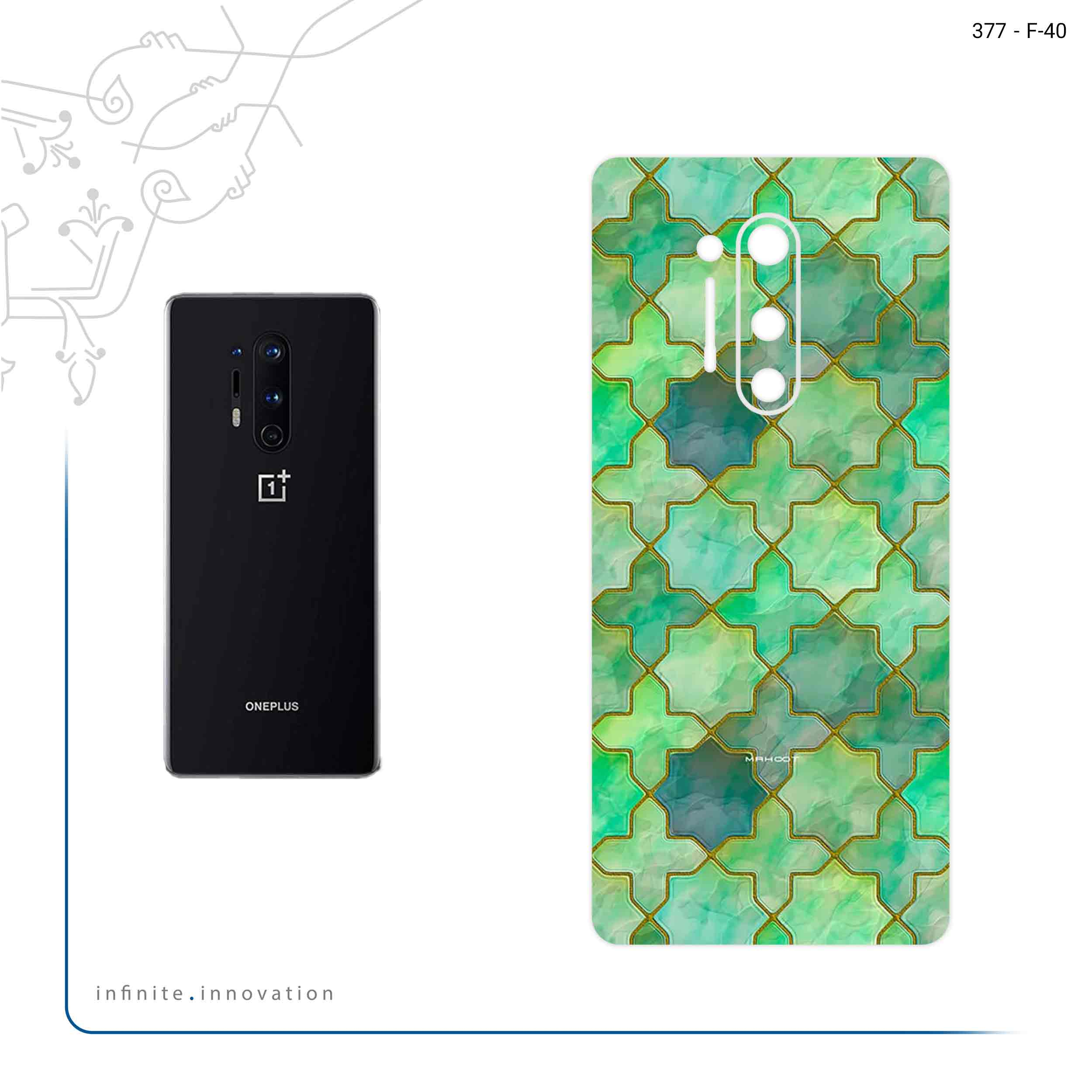 برچسب پوششی ماهوت مدل Iran Tile 8 مناسب برای گوشی موبایل وان پلاس 8 Pro