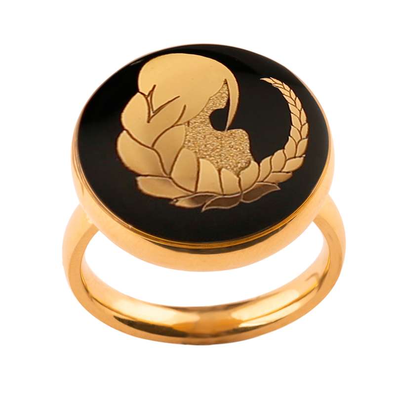 انگشتر زنانه الون طرح نماد ماه شهریور