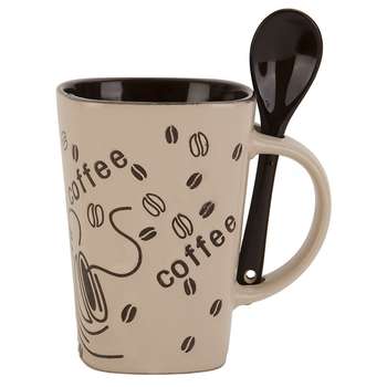 لیوان قاشق دار راشا مدل Coffee 3