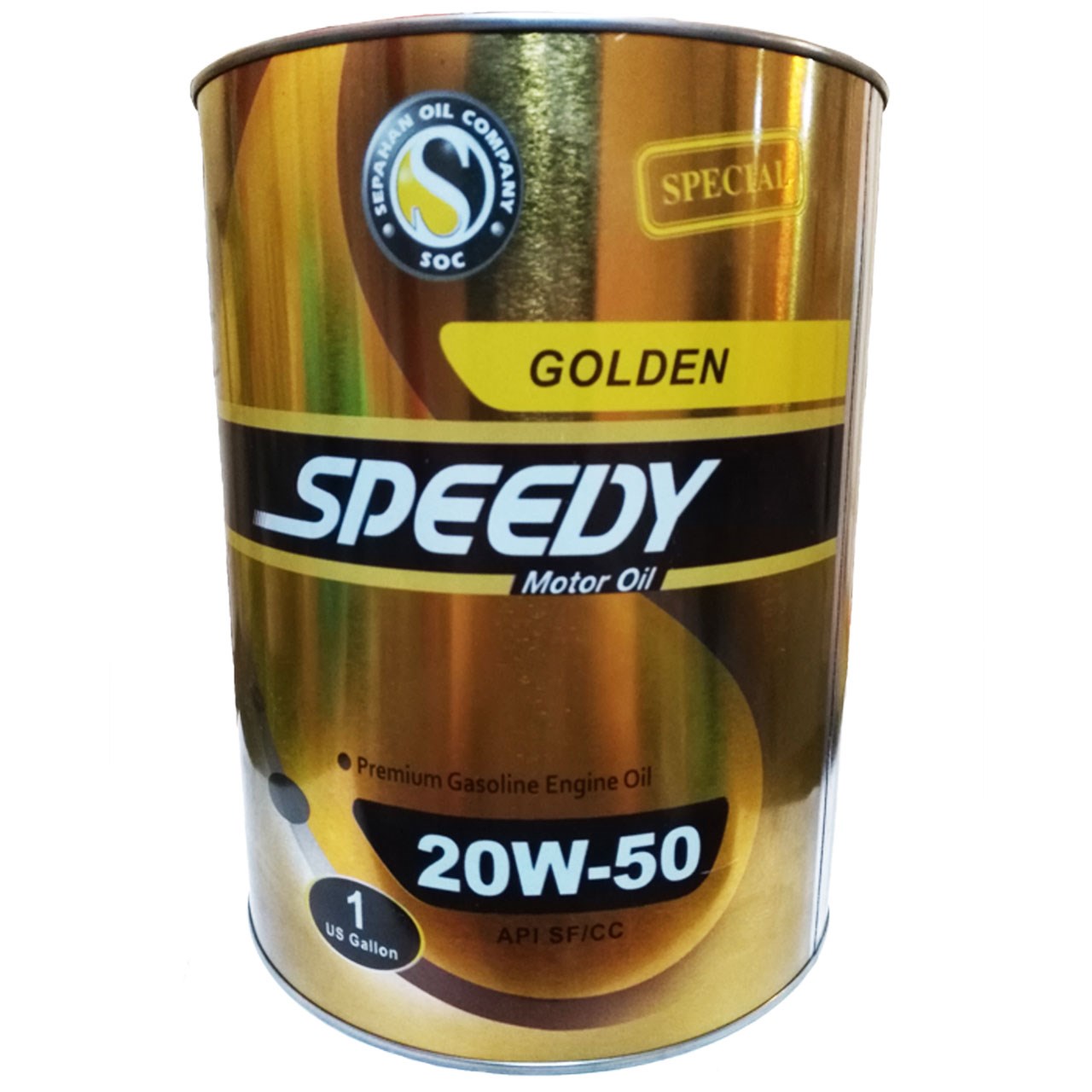 روغن موتور خودرو اسپیدی مدل GOLDEN 20 W- 50 حجم 4 لیتر