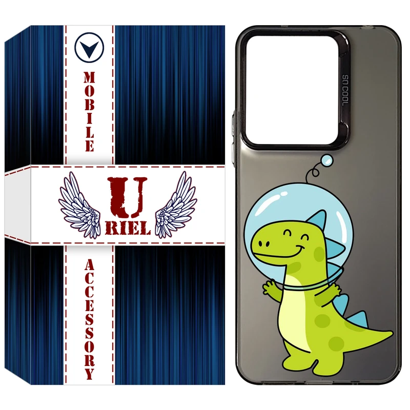 کاور یوریل مدل قاب SCL کد 62 طرح دایناسور فضانورد مناسب برای گوشی موبایل شیائومی Redmi 13 4G / Redmi 13 5G