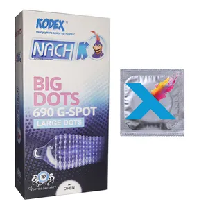 کاندوم ناچ کدکس مدل BIG DOTS بسته 10 عددی به همراه کاندوم مدل X  بسته 1 عددی