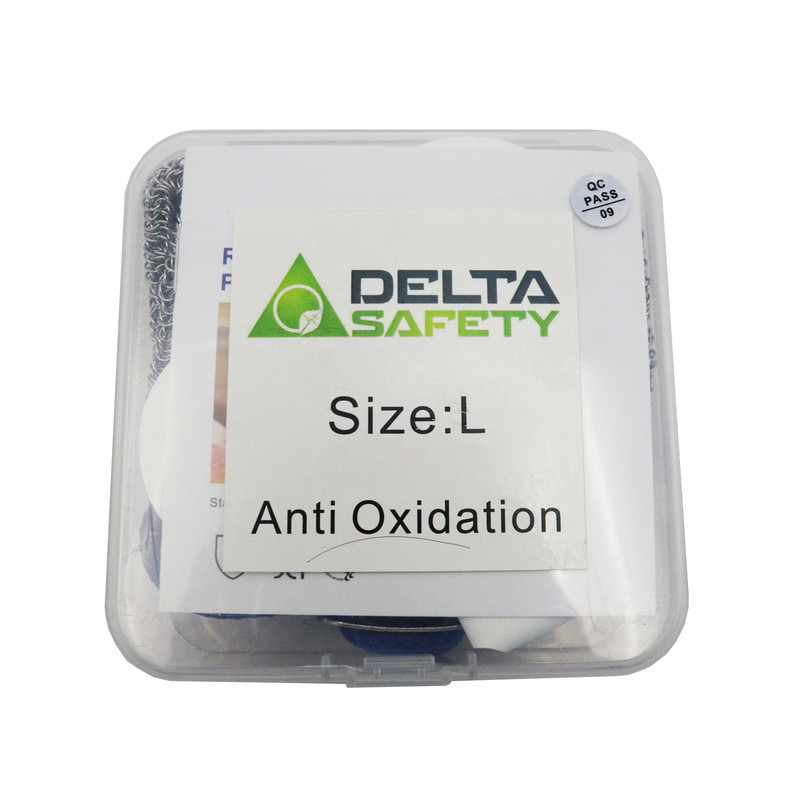 دستکش ایمنی دلتا مدل زنجیری قصابی کد YP-ESTIL-Anti Oxidation-SIZE L