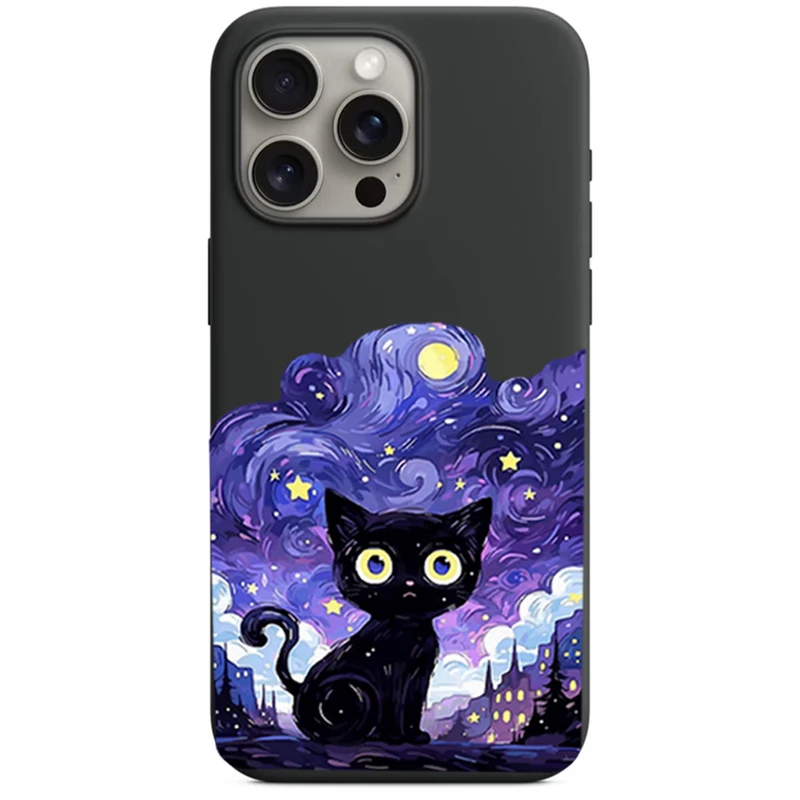 کاور طرح Purple Cat مناسب برای گوشی موبایل اپل iPhone 12 Promax