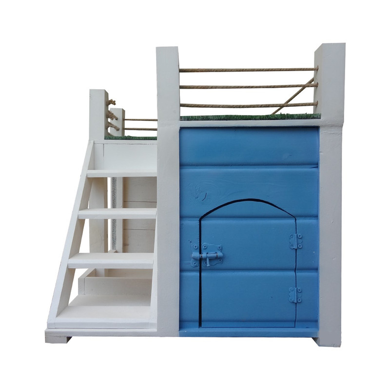 لانه سگ و گربه و حیوانات خانگی چوبیش مدل Duplex سایز متوسط