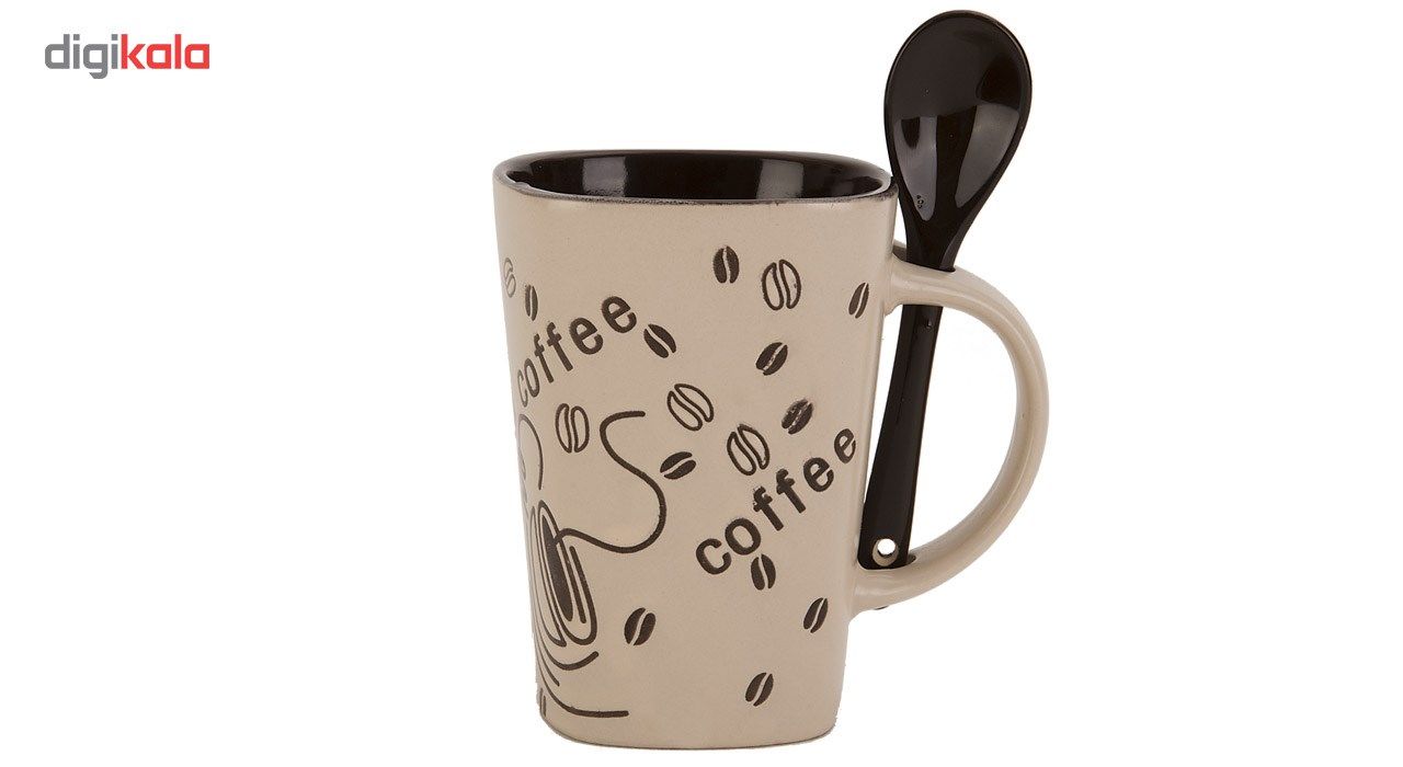 لیوان قاشق دار راشا مدل Coffee 3 main 1 1