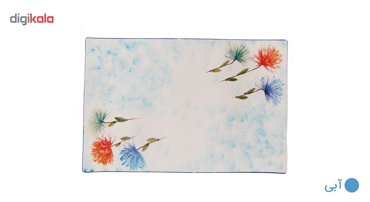 دیس سرامیکی طرح قاصدک مدل مستطیل گالری هنرسرای رضا کد 227037