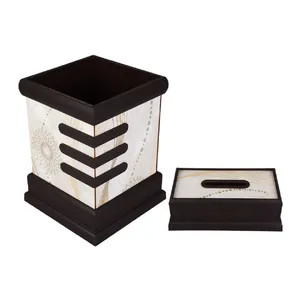 ست سطل و جای دستمال کاغذی سیبک مدل SD-24