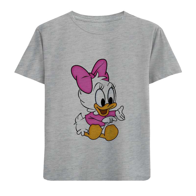 تی شرت آستین کوتاه دخترانه مدل اردک D218