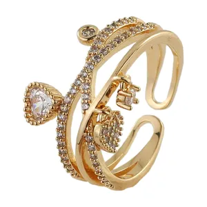 انگشتر زنانه ژوپینگ مدل قلب کد AAE-264