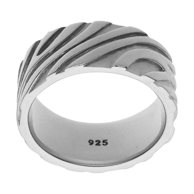 انگشتر نقره زنانه مدل zebra