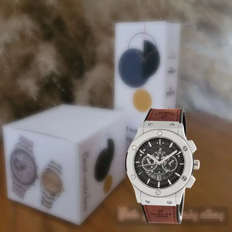 ست ساعت مچی عقربه ای  زنانه و مردانه  مدل اسکلتون بیگ بنگ Tg02