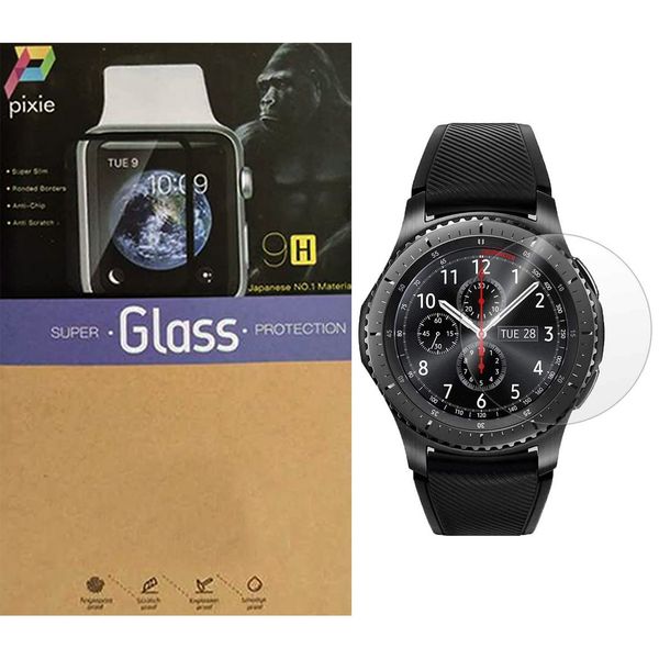 محافظ صفحه نمایش شیشه ای پیکسی مدل 2.5D مناسب برای ساعت هوشمند سامسونگ مدل Gear S3 محافظ صفحه نمایش شیشه ای پیکسی مدل 2.5D مناسب برای ساعت هوشمند سامسونگ مدل Gear S3