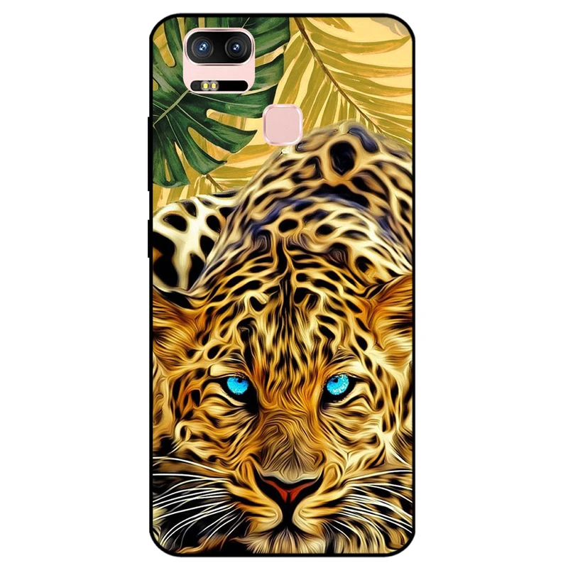 کاور مگافون طرح پلنگ مدل 7455 مناسب برای گوشی موبایل ایسوس Zenfone 3 / ZE552KL