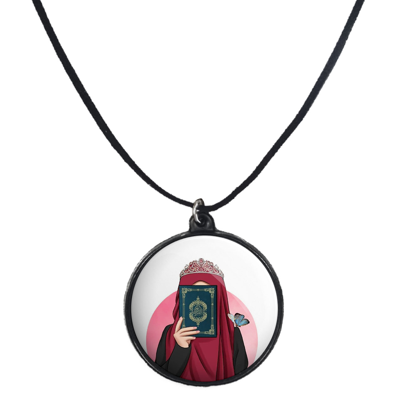 گردنبند پرمانه طرح جشن تکلیف کد pmb.25800 مدل دو طرفه