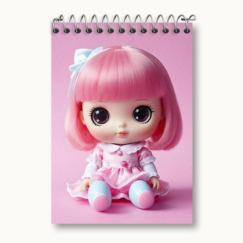 دفتر یادداشت 50 برگ خندالو مدل دخترانه (Girlish) کد 36887