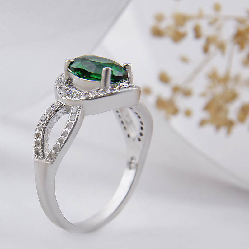 انگشتر نقره زنانه بازرگانی میلادی مدل سنگ کوارتز بدون ریزش ابکاری رادیوم کد AWR_1537