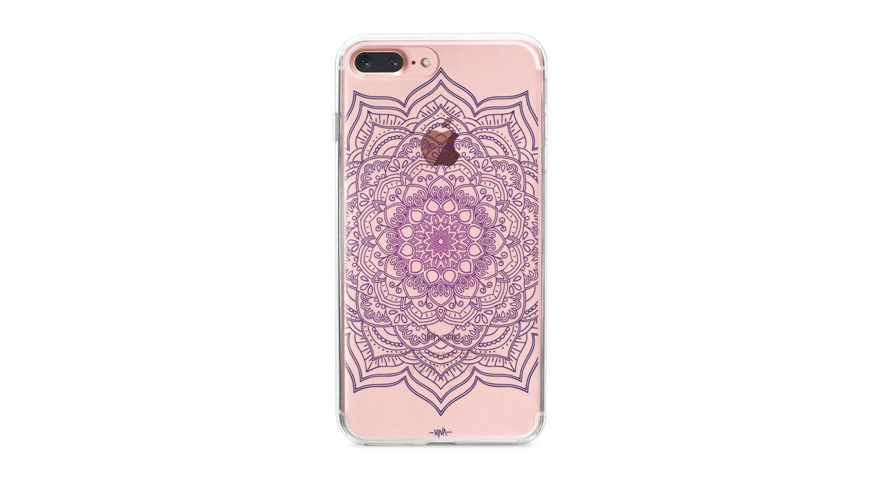 کاور ژله ای مدل Purple flower mandala مناسب برای گوشی موبایل آیفون 7 پلاس و 8 پلاس main 1 4