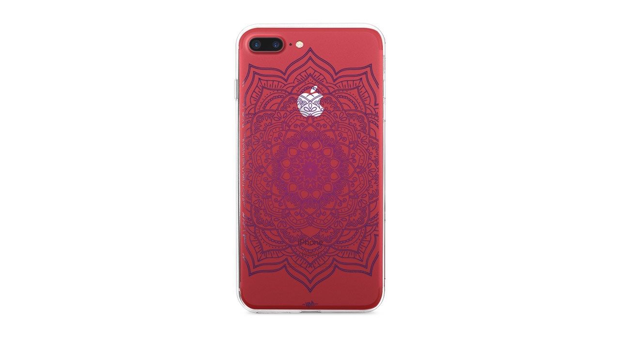کاور ژله ای مدل Purple flower mandala مناسب برای گوشی موبایل آیفون 7 پلاس و 8 پلاس main 1 6