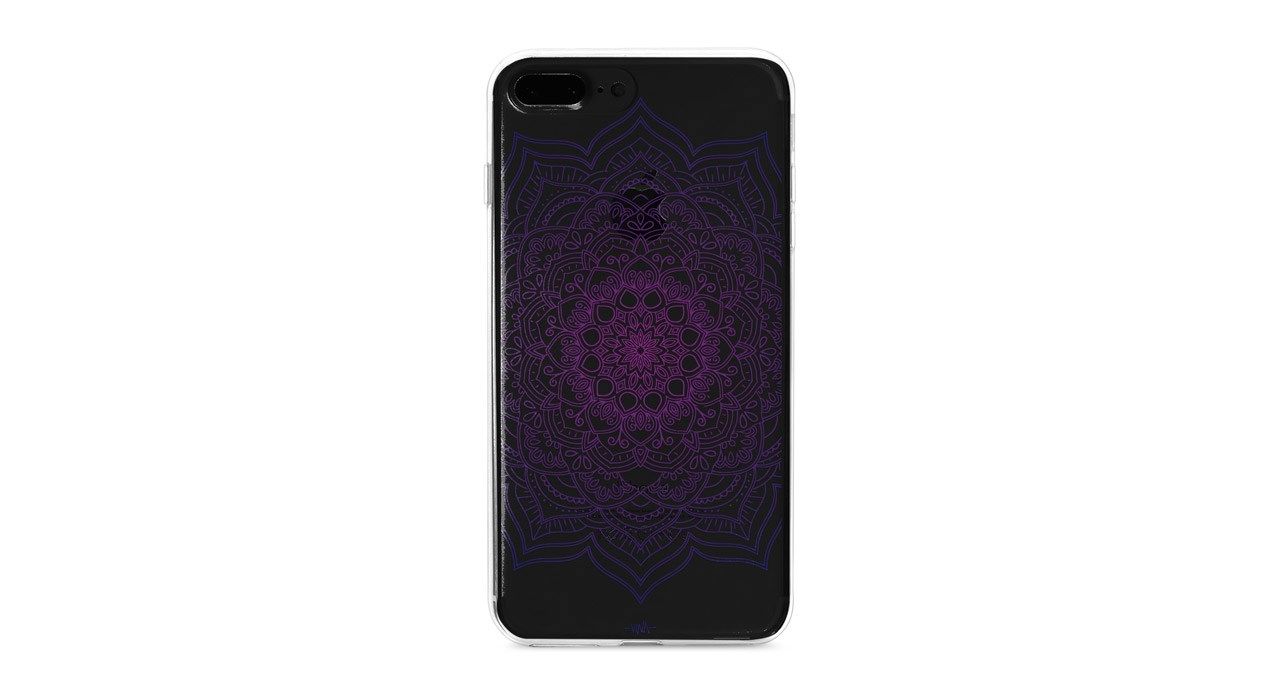 کاور ژله ای مدل Purple flower mandala مناسب برای گوشی موبایل آیفون 7 پلاس و 8 پلاس main 1 7