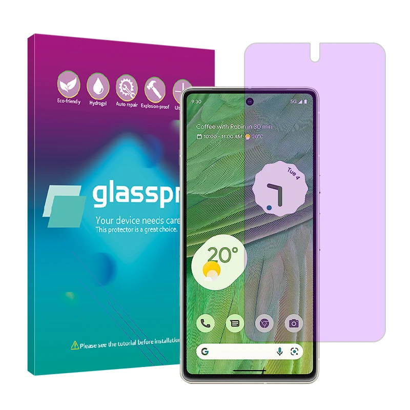 محافظ صفحه نمایش آنتی پرپل گلس پرو مدل Resistant مناسب برای گوشی موبایل گوگل Pixel 7