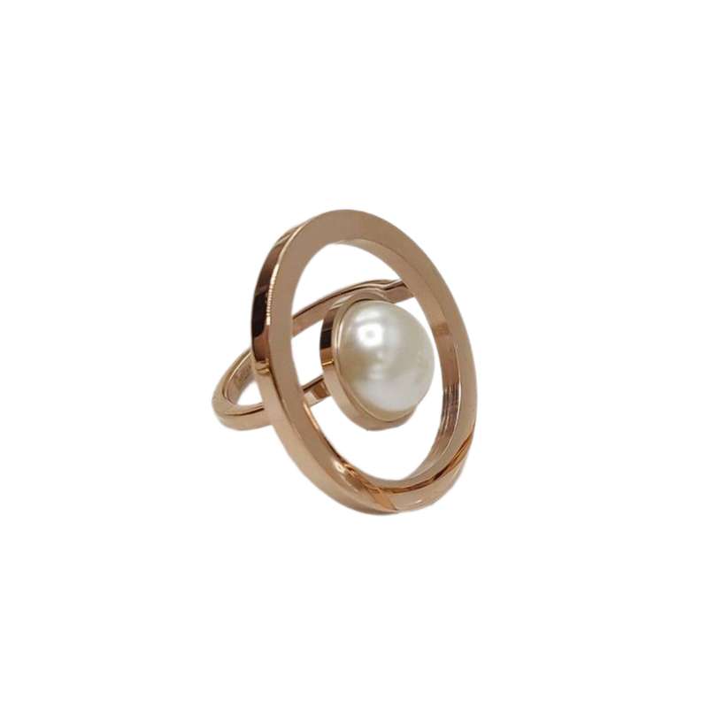 انگشتر زنانه مدل مرواریدی ros