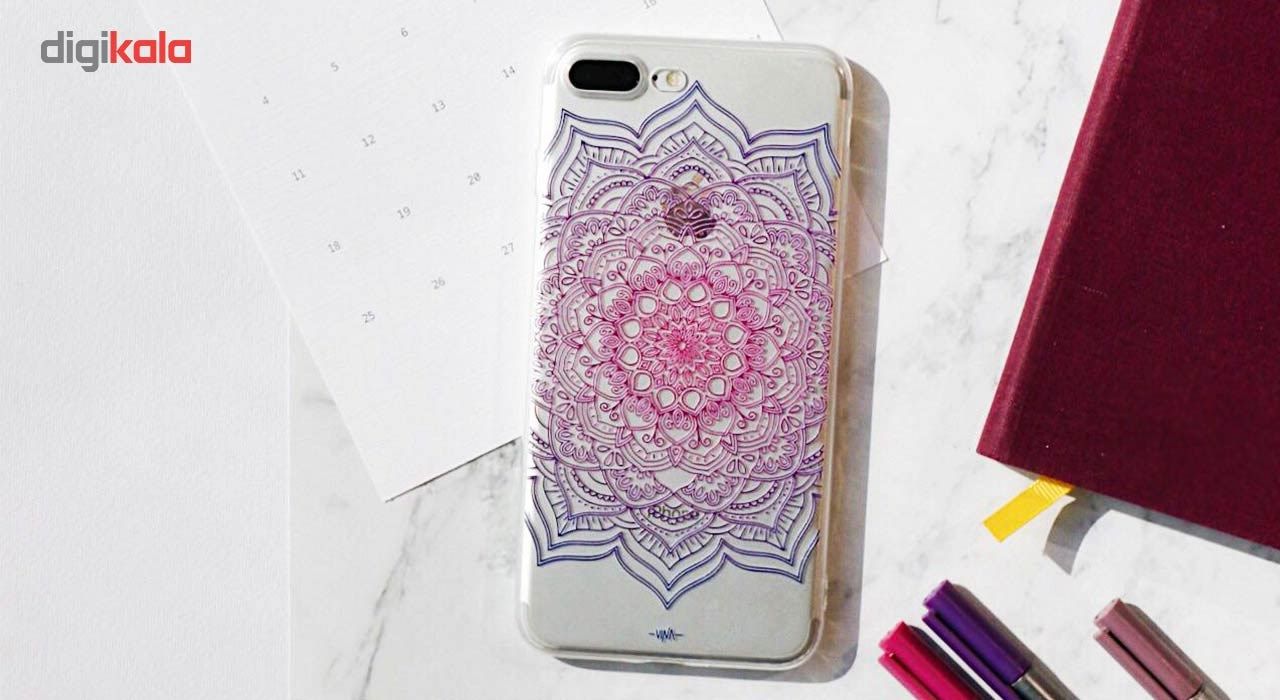کاور ژله ای مدل Purple flower mandala مناسب برای گوشی موبایل آیفون 7 پلاس و 8 پلاس main 1 9
