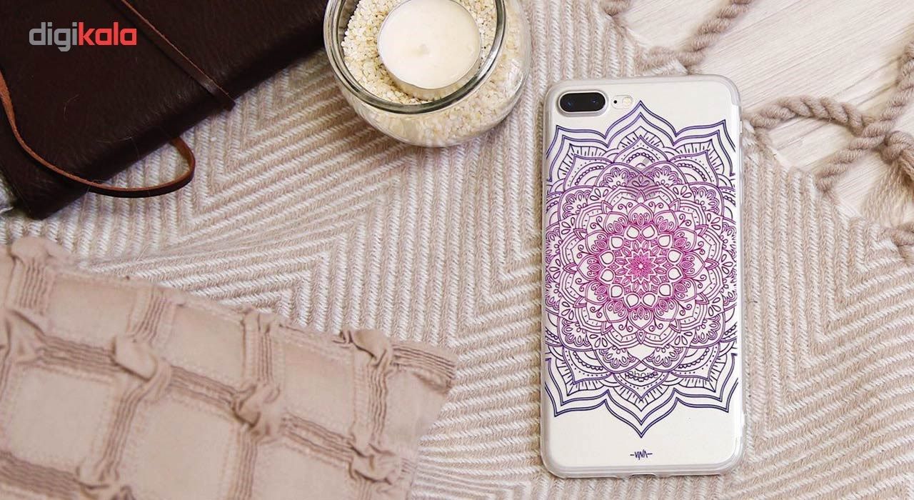کاور ژله ای مدل Purple flower mandala مناسب برای گوشی موبایل آیفون 7 پلاس و 8 پلاس main 1 10