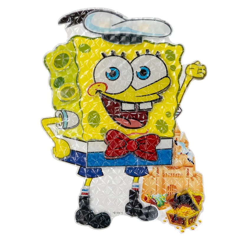 استیکر دیواری کودک مدل سه بعدی طرح باب اسفنجی