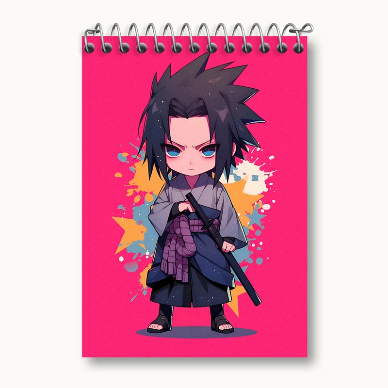 دفتر یادداشت 50 برگ خندالو طرح انیمه ناروتو (Naruto) کد N4611