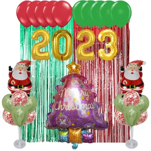 مجموعه 33 عددی تم تولد مستر تم طرح کریسمس بابا نوئل کروم پلاس