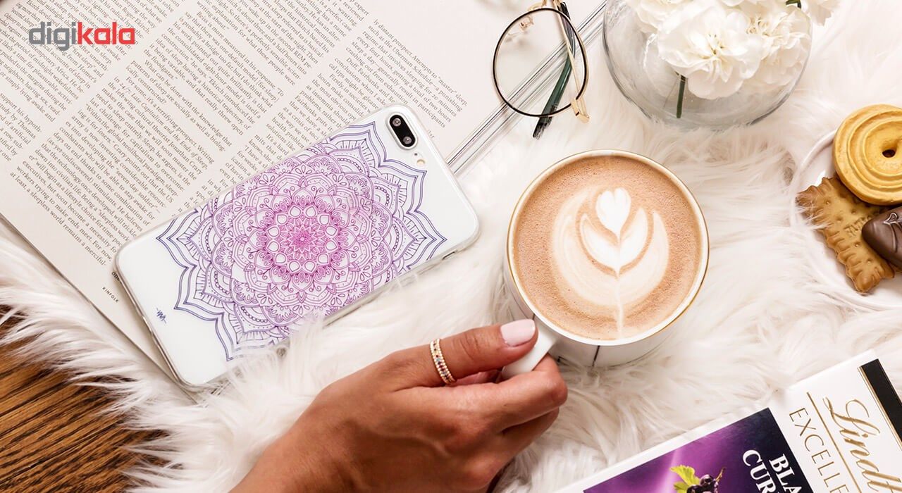 کاور ژله ای مدل Purple flower mandala مناسب برای گوشی موبایل آیفون 7 پلاس و 8 پلاس main 1 12