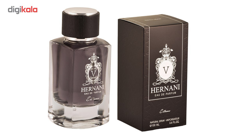 ادو پرفیوم مردانه ویکتور هوگو مدل Hernani Exterme حجم 100 میلی لیتر ادو پرفیوم مردانه ویکتور هوگو مدل Hernani Exterme حجم 100 میلی لیتر