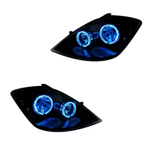 چراغ جلو خودرو گروه پژوهش صنعت مدرن مدل 3D-Ring-B-Ice مناسب برای تیبا بسته دو عددی