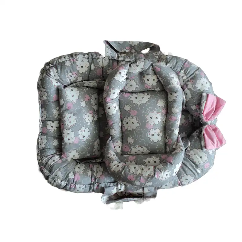 آغوشی طرح ابر مدل 14017 به همراه ساک حمل نوزاد