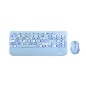 Hatron HKCW350 Wireless Keyboard with Mouse, Membrane Switch, Full-Size