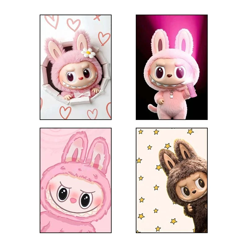 تابلو شاسي کارنيکا طرح لابوبو کد 60894 مجموعه 4 عددی