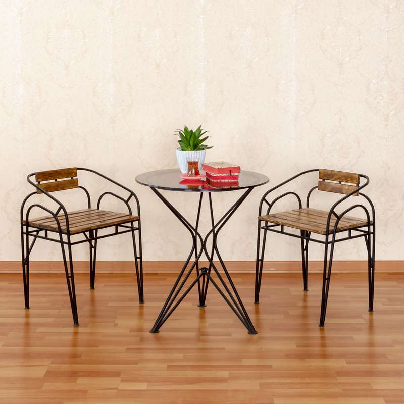 میز و صندلی ناهارخوری 2 نفره دکومرآت مدل ژیان