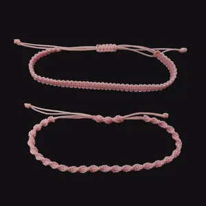 دستبند دخترانه مدل بافت و پیچ بسته 2 عددی