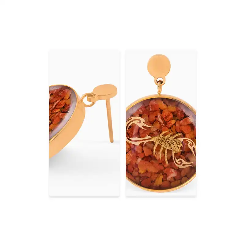 گوشواره زنانه زرسام مدل ماه آبان کد 10006964