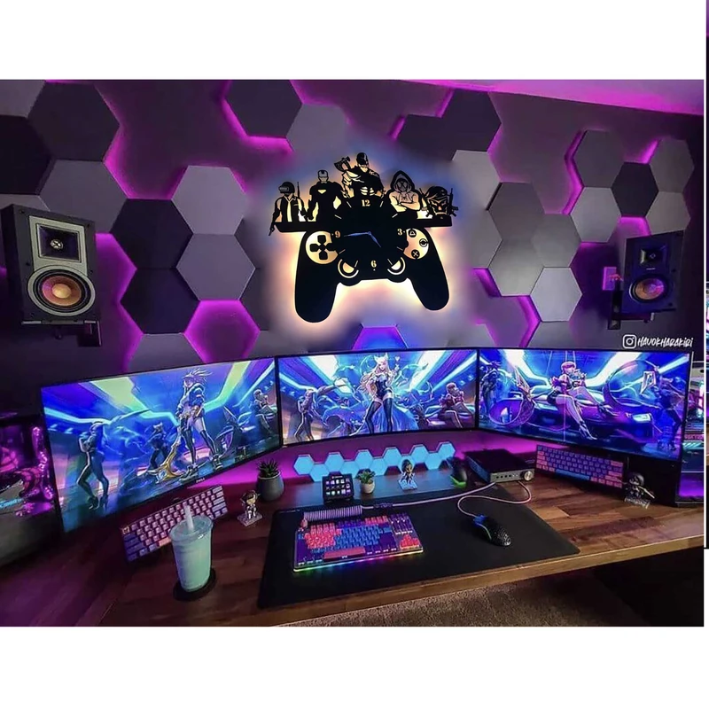 عکس شماره 4 : ساعت دیواری مدل شخصیت های گیمینگ