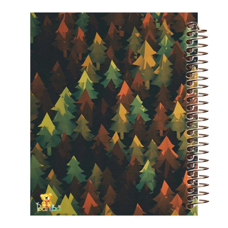 دفتر زبان 100 برگ بانیبو مدل جنگل کاج کد 160