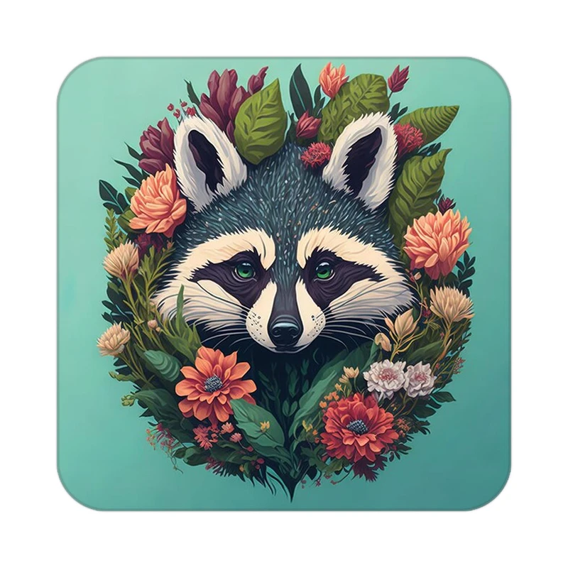 زیر لیوانی کاکتی طرح حیوانات رنگی مدل mp26967