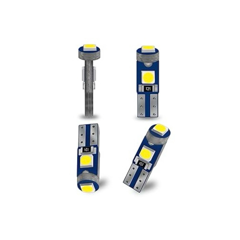 لامپ ال ای دی خودرو تایپر مدل پشت آمپر کد 3-3030smd پایه T5 مجموعه 6 عددی